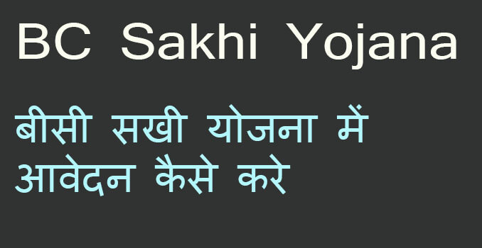 bc sakhi yojana registration